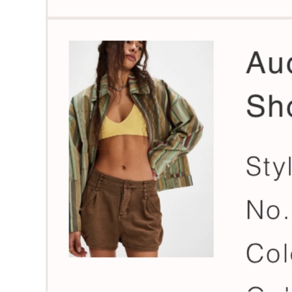 Free People Brown Women Shorts